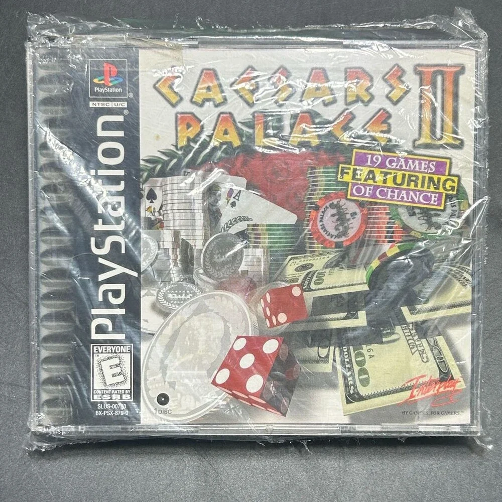 Caesars Palace II 2 PS1 Interplay FlatCat Casino (Sony PlayStation, 1998) CIB